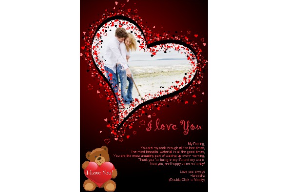 Love & Romantic templates photo templates Happy Valentines Day-18